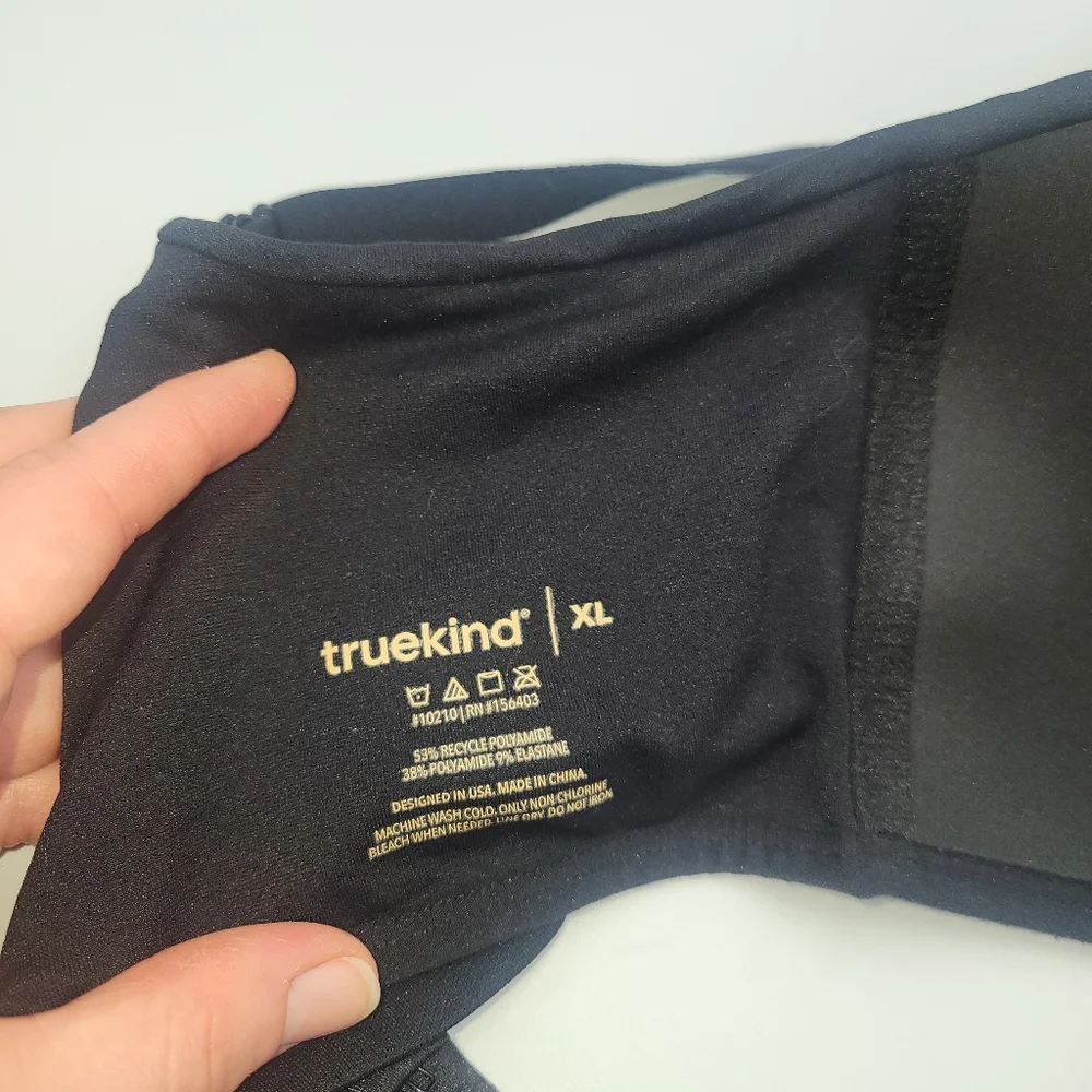 New TrueKind Black Wireless Shaping Bra XL - Picture 3 of 5